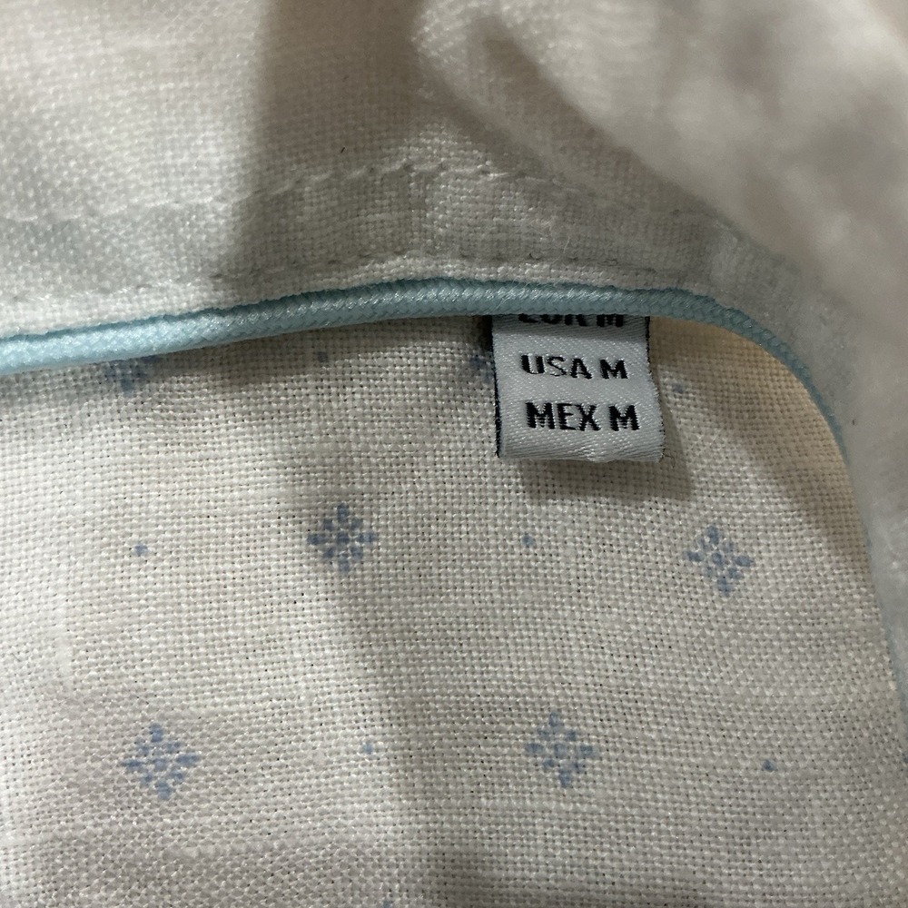 Porter & Ash Mens White 100% Linen Button Down Shirt Sz M Beach Resort Vacation - Picture 7 of 7